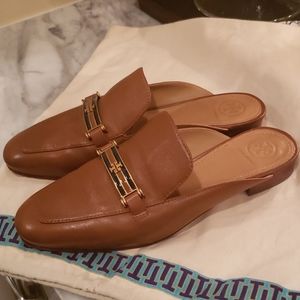 Tory Burch slip on loafers size 7 camel color